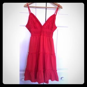 Ecowish Small Red Midi Summery Dress💃🏼